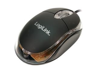 LogiLink mini optical USB mouse with LED black (ID0010)